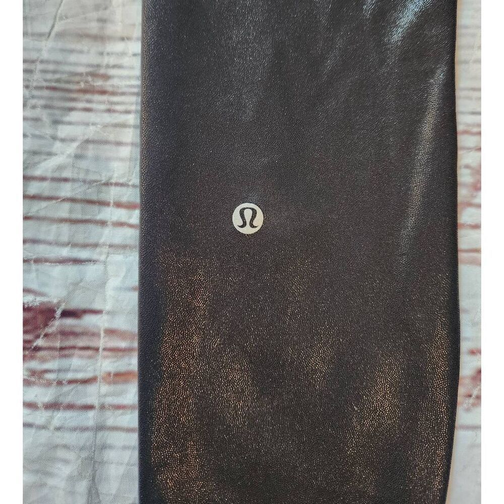 Lululemon Wunder Train High Rise Tight Black Foil Size 6 - Picture 6 of 7